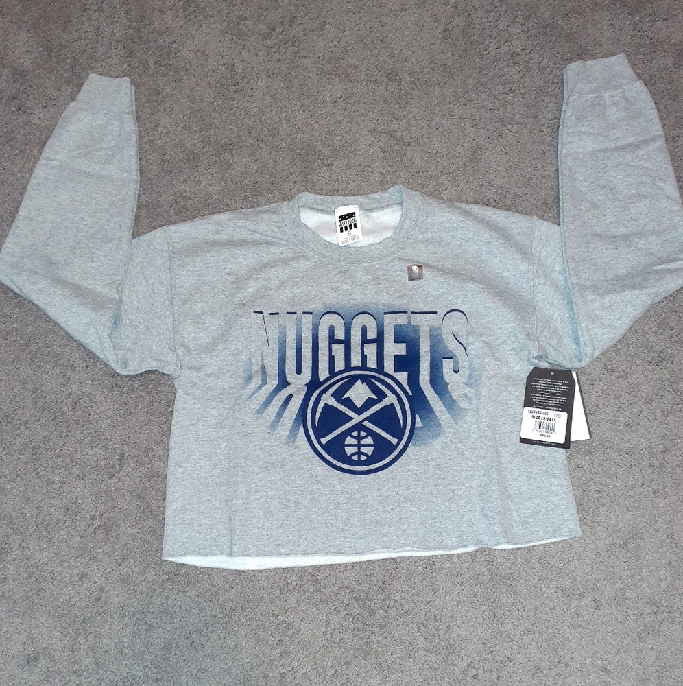 Denver Nuggets Ladies Cropped Sweatshirt - New With Tags $59.99 Retail - Small